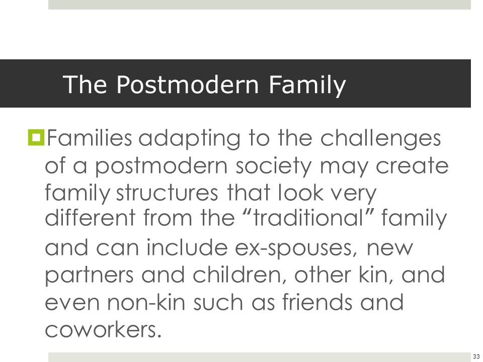 why is family important in postmodern life